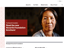 Tablet Screenshot of novartisfoundation.org